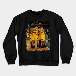 Fab Five - Vintage Design Of Basketball Crewneck Sweatshirt